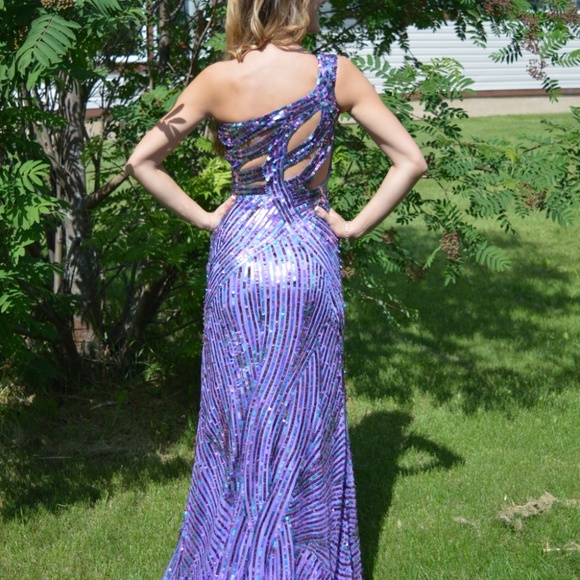 Graduation Gown, Purple, sequence throughout. - Picture 2 of 5